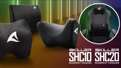 Sharkoon bichonne les joueurs avec une gamme de trois coussins de chaise 9 Coussins sharkoon 1 jpg webp