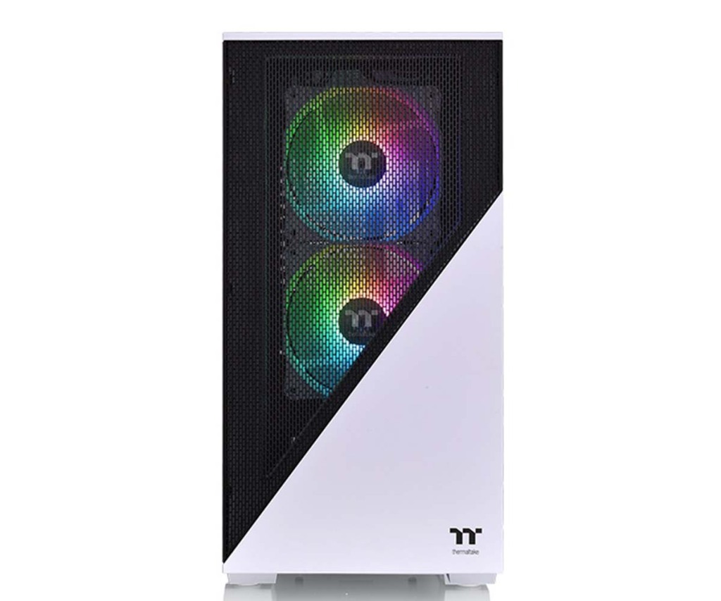 (MAJ) Thermaltake Divider 170 TG, du Micro-ATX au look moitié/moitié 5 Façade de la version Snow
