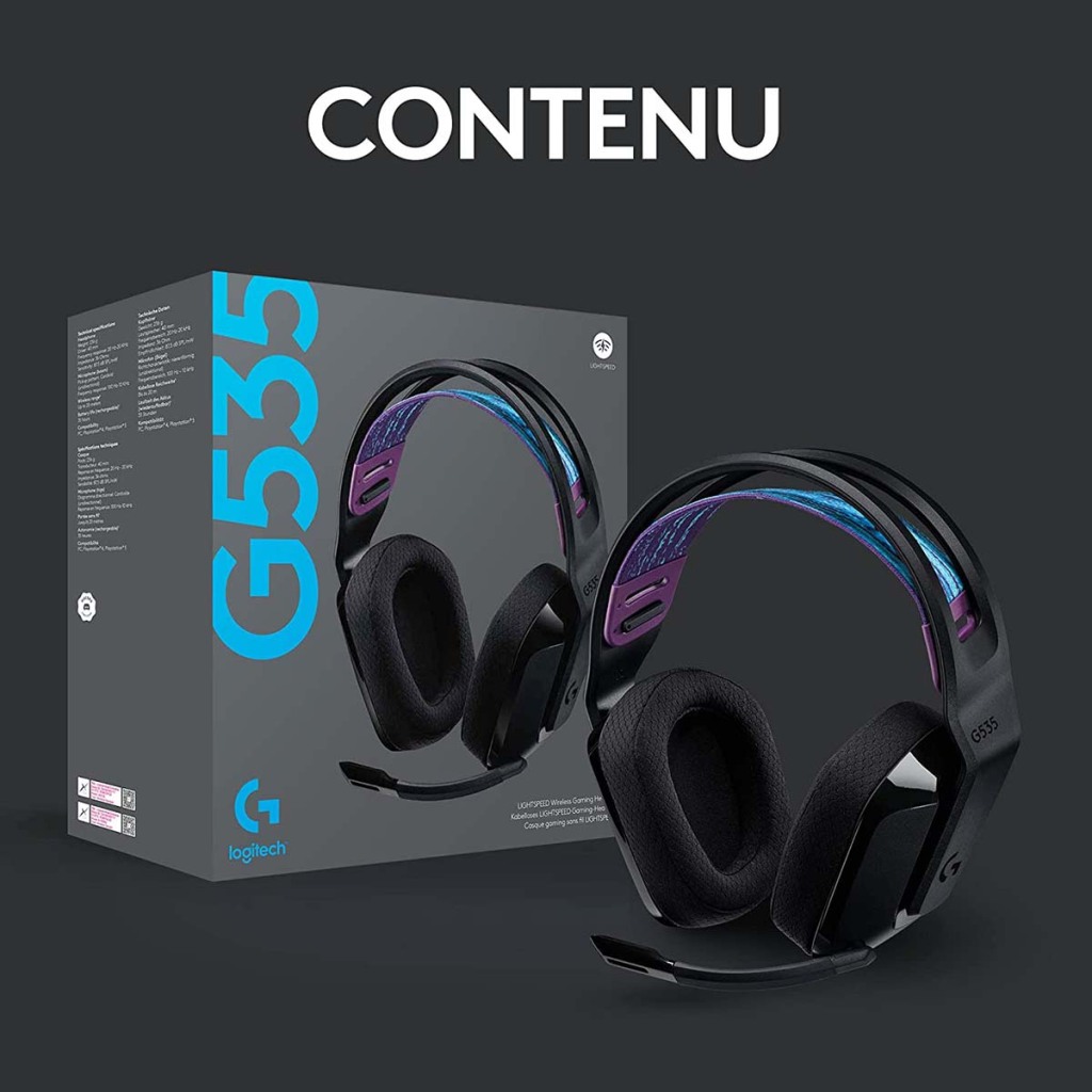 Casque Gaming Logitech G535 Lighspeed Box