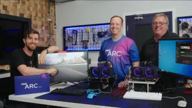 Présentation de la carte graphique Intel Arc A770 par Linus Tech Tips 32 INTEL ARC A770 DEMO 1 jpg webp