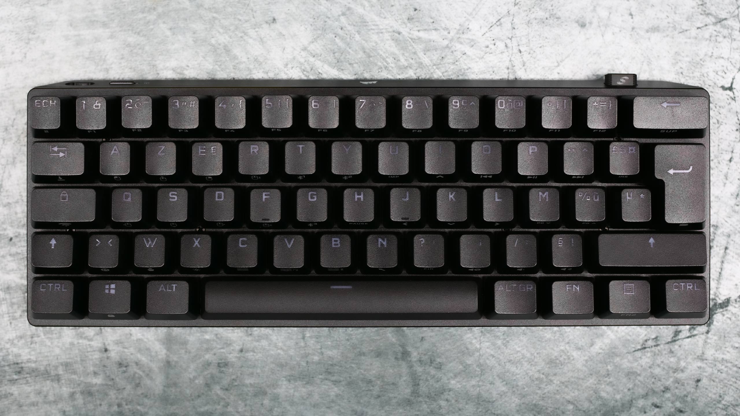 Test du Corsair K70 Pro Mini Wireless 2 K70 Rgb Pro Mini Wireless Face