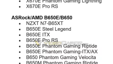 Une liste de cartes mères ASRock AM5 confirme le chipset B650E 92 carte mere asrock amd 600 series jpg webp