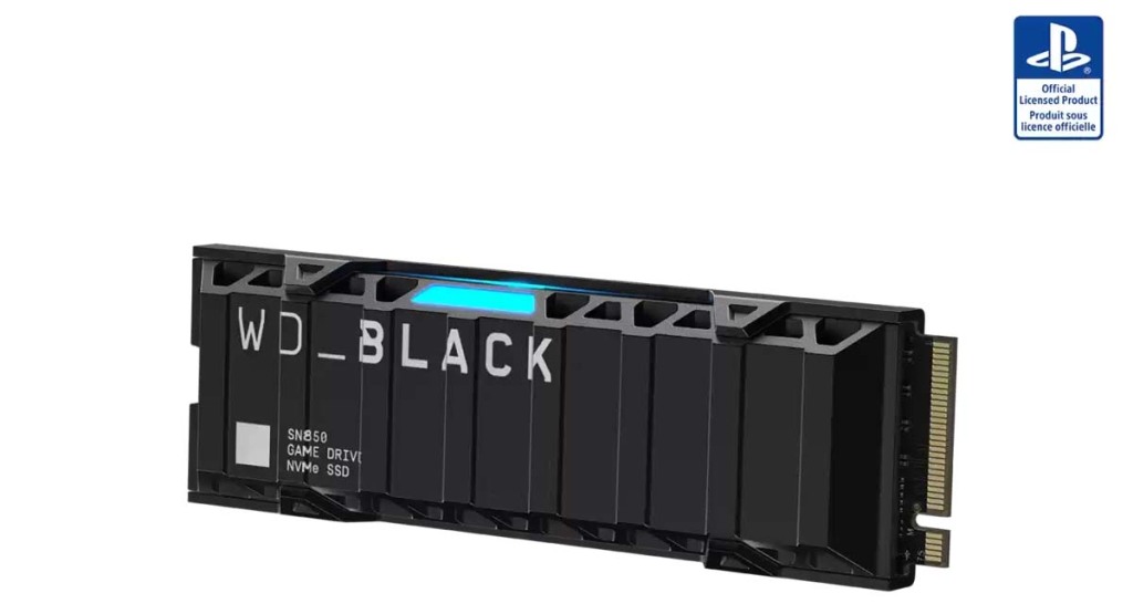 WD_BLACK SN850 pour PS5, un WD_BLACK SN850, mais plus cher 4 Le LED bleue qui change tout ^^