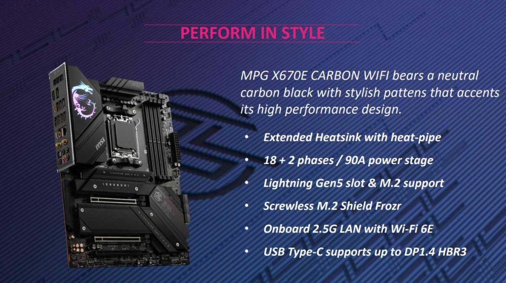 MSI X670E CARBON WIFI