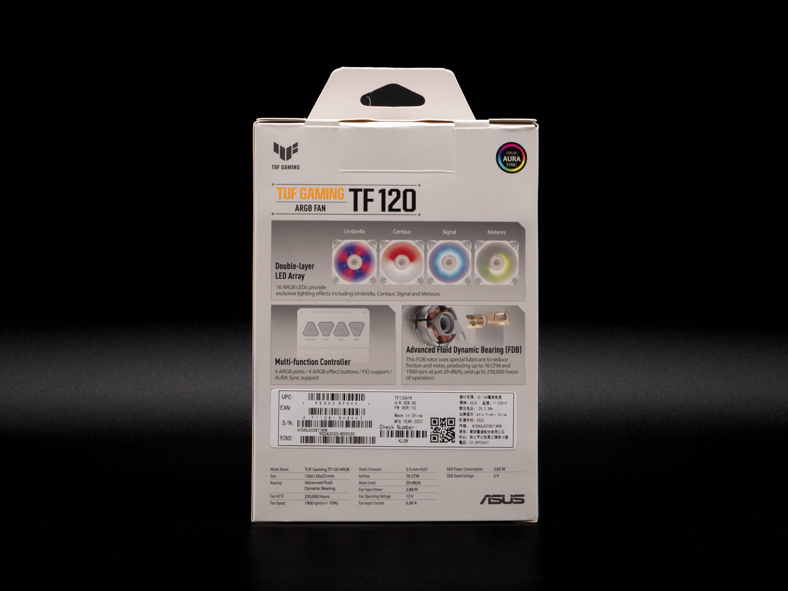 Test ventilateur Asus TUF TF120 ARGB 4 Asus Tuf Tf120 Argb 4