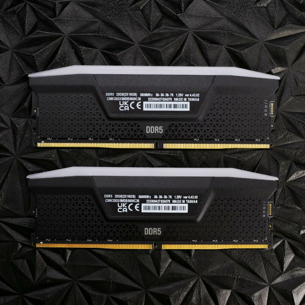 Test CORSAIR VENGEANCE RGB DDR5 5600 MHZ 4 Corsair Vengeance Rgb Ddr 5 Barettes Arriere