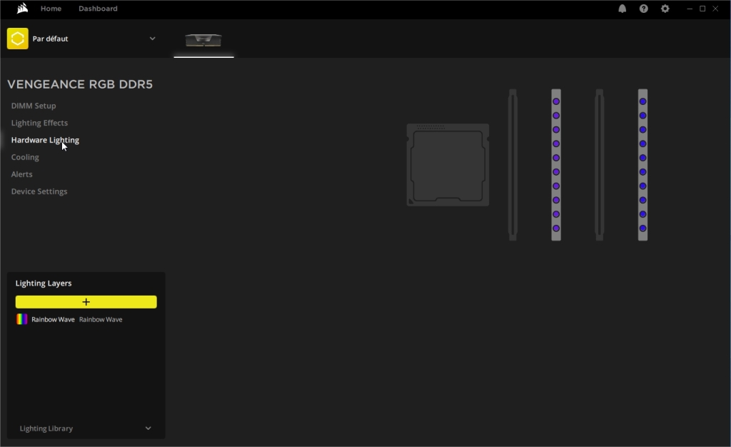 Test CORSAIR VENGEANCE RGB DDR5 5600 MHZ 5 Icue 4