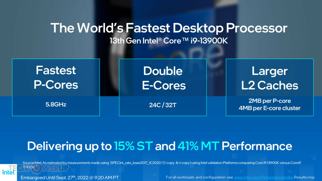 Les processeurs Intel Core de 13e génération arrivent ! 4 Intel Raptor Lake Slide 3