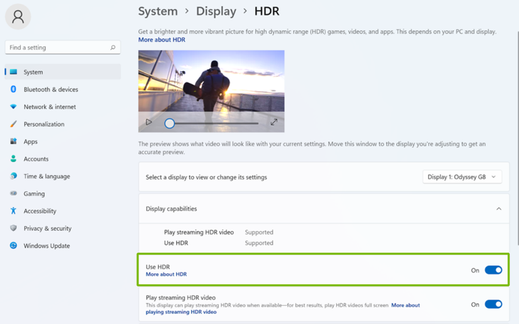 Activez HDR dans Windows 11 pour jouer et diffuser simultanément avec une fidélité visuelle incroyable.