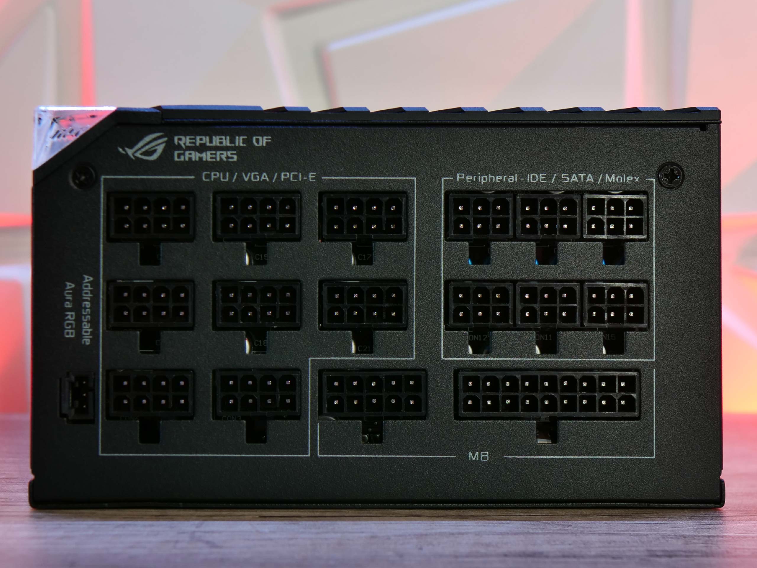 Présentation : Asus ROG Thor 1000W Platinum II 11 Rog Thor P2 1000 Cote Connecteurs