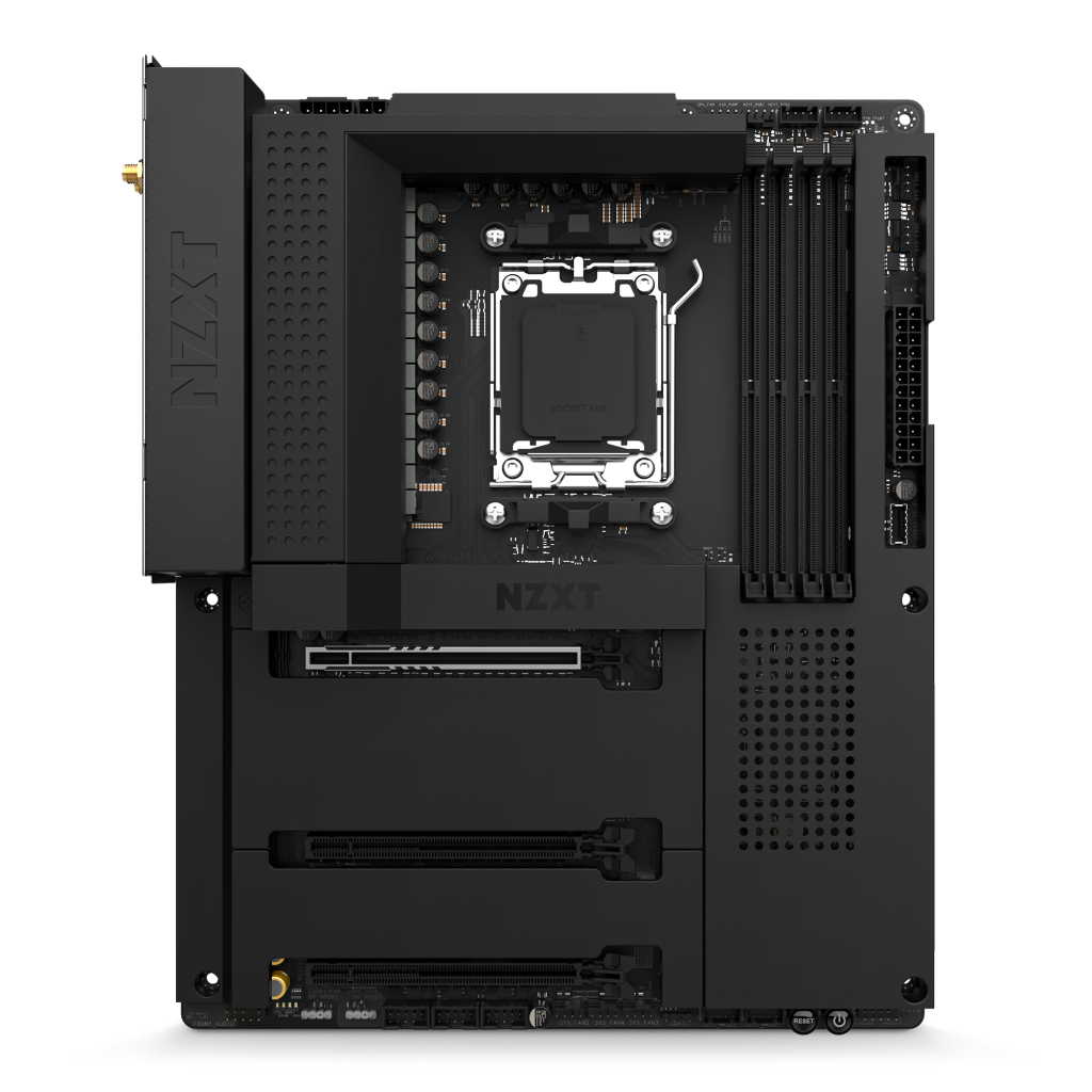 NZXT annonce sa carte mère N7 B650E ATX 3 NZXT-N7-B650e Black Front