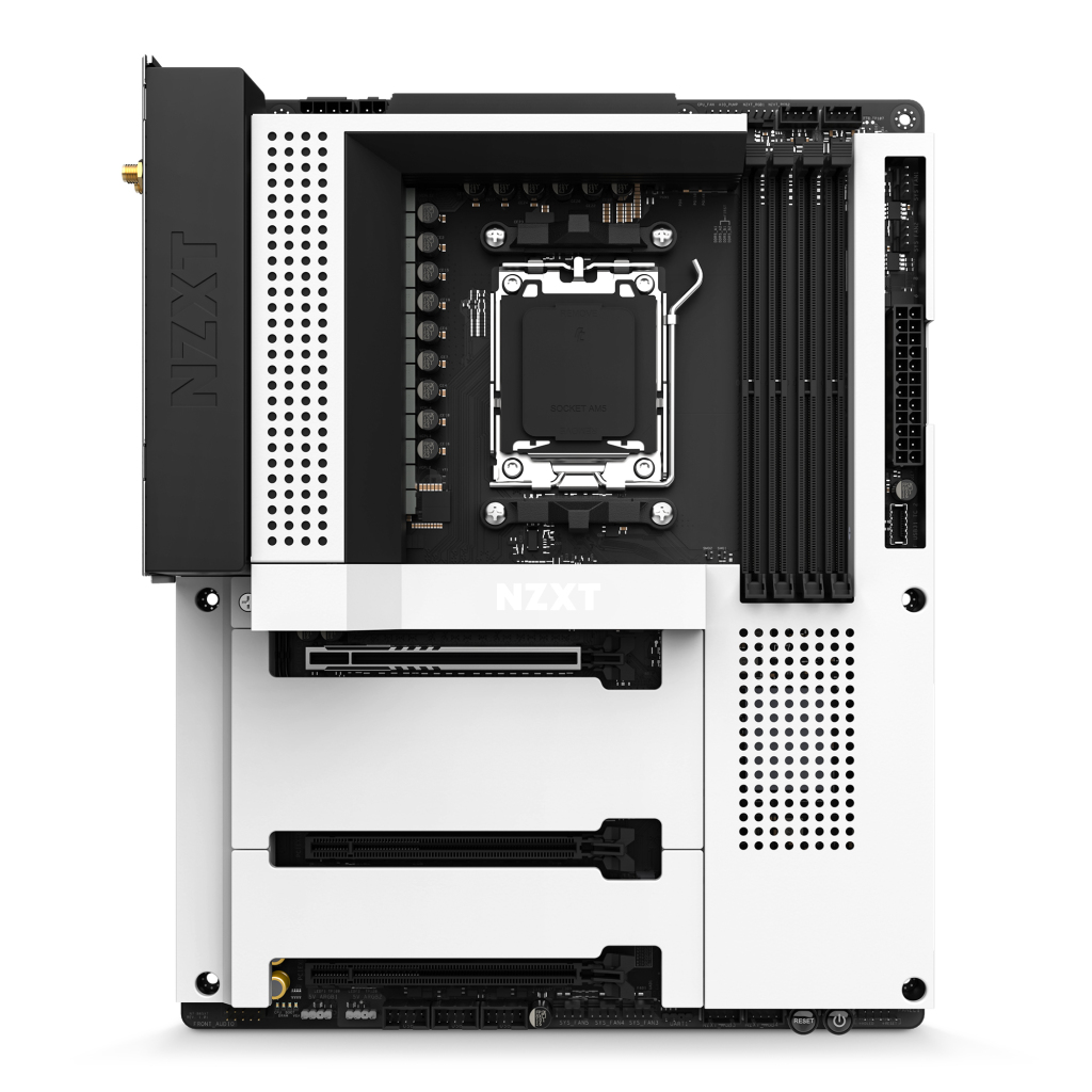 NZXT annonce sa carte mère N7 B650E ATX 2 NZXT-N7-B650e White Front