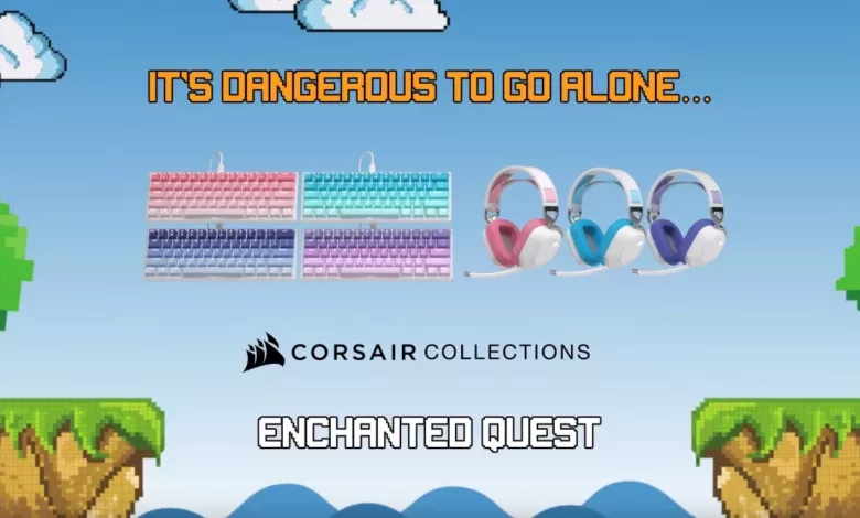 CORSAIR Enchanted Quest : des périphériques aux couleurs édulcorées 1 CORSAIR Enchanted Quest 2 jpg webp