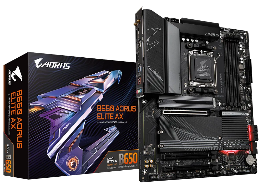 Gigabyte annonce aussi ses cartes mères AMD B650 3 Gigabyte B650 Aorus Elite Ax