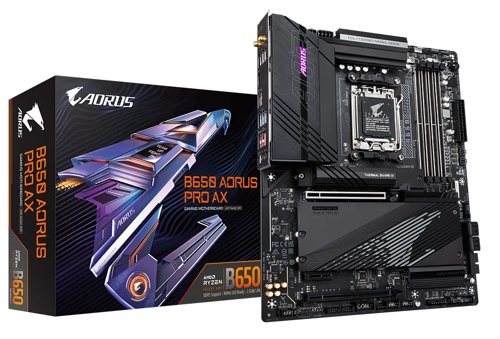 Gigabyte annonce aussi ses cartes mères AMD B650 4 Gigabyte B650 Aorus Pro Ax