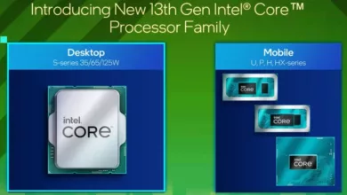 Quatre processeurs pour ordinateur portable Intel 13e génération 29 Intel 13th gen mobile 2 jpg webp