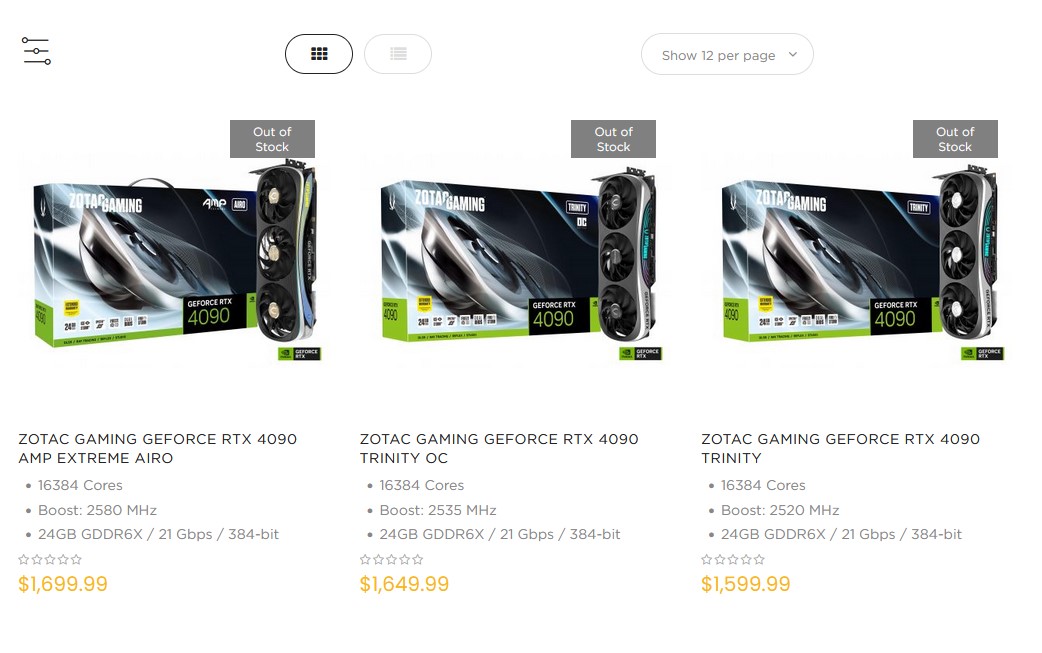 ZOTAC dévoile les prix de ses RTX 4090 2 Zotac Rtx 4090