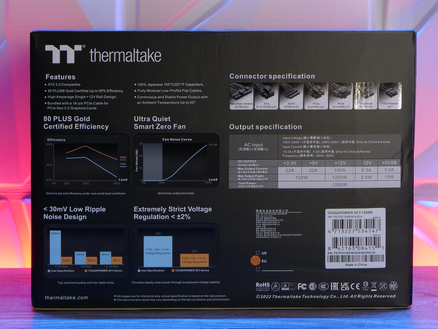 Thermaltake Toughpower Gf3 1200 W Emballage 1