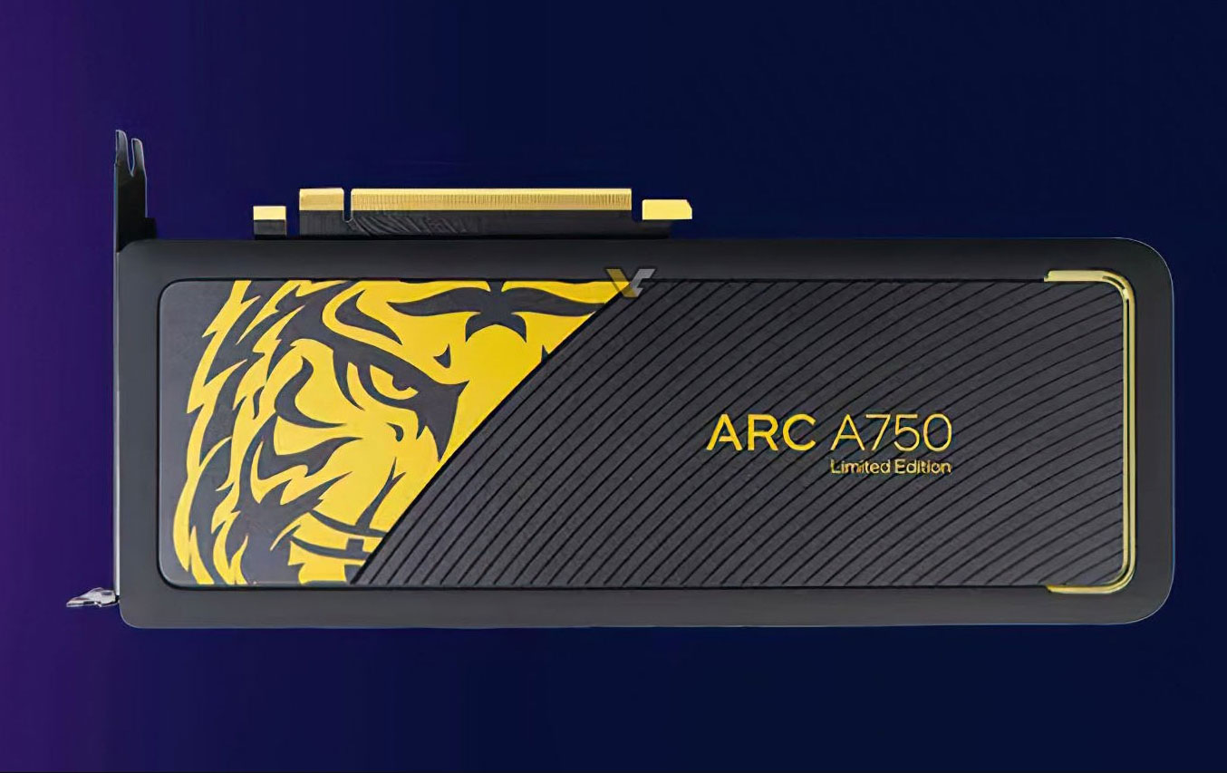Intel ARC A750 : une version limitée "Gold" 4 Intel Arc A750 (4)