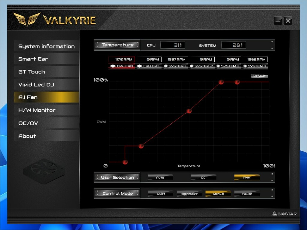 Test BIOSTAR X670E VALKYRIE : Le haut de gamme accessible 7 Prtscr Capture 18