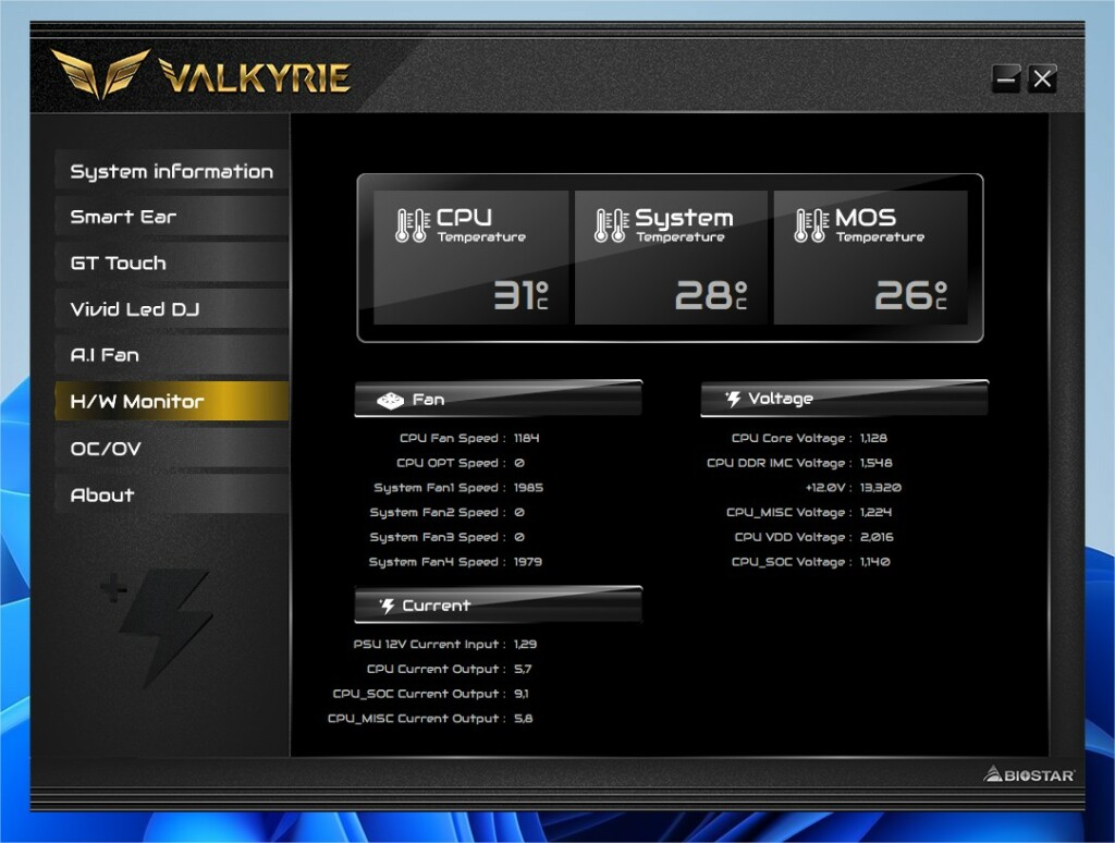 Test BIOSTAR X670E VALKYRIE : Le haut de gamme accessible 8 Prtscr Capture 19
