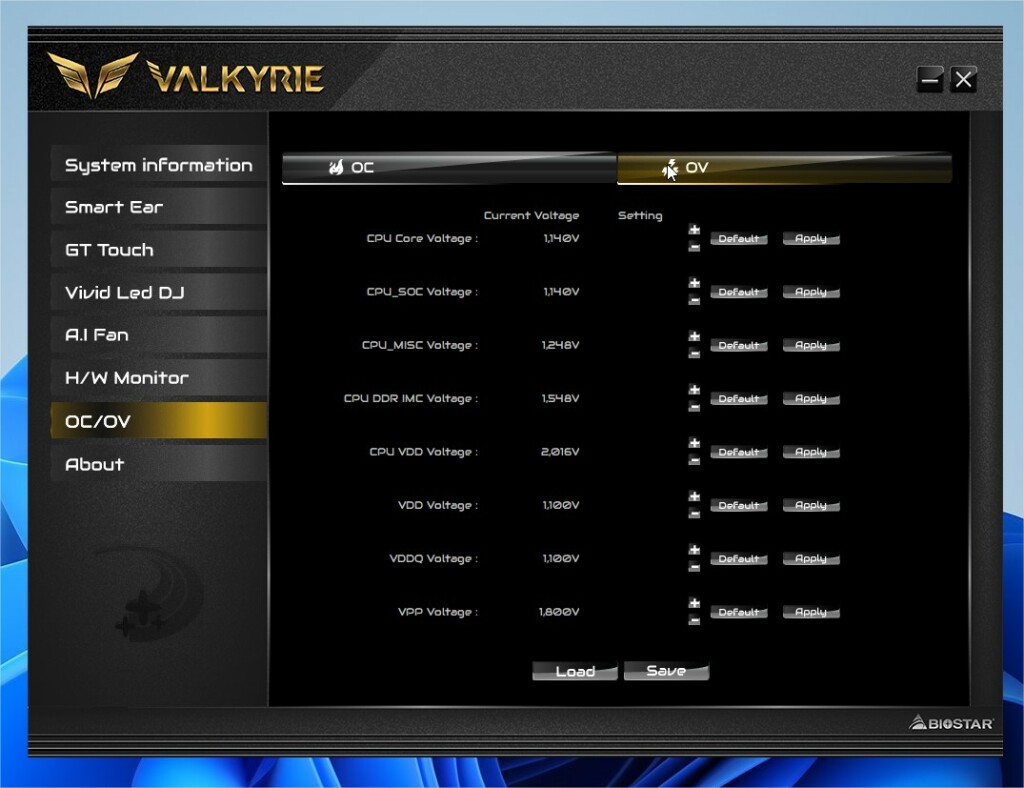 Test BIOSTAR X670E VALKYRIE : Le haut de gamme accessible 10 Prtscr Capture 21