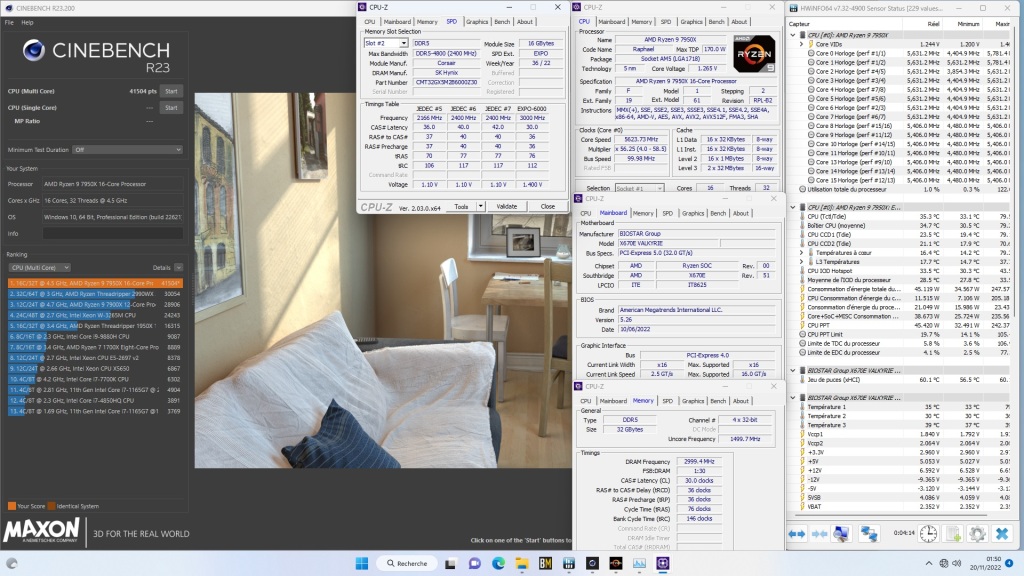 Test BIOSTAR X670E VALKYRIE : Le haut de gamme accessible 5 Biostar Valkyrie Oc