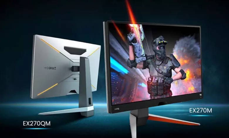 BenQ MOBIUZ EX270M et EX270QM, deux écrans 240 Hz 1 ecran benq ex270m ex270qm jpg webp