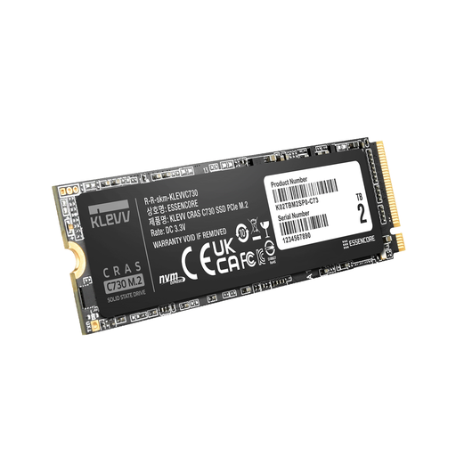 KLEVV lance 3 SSD M2 NVME : CRAS C930, C910 et C730 6 KLEVV CRAS C730