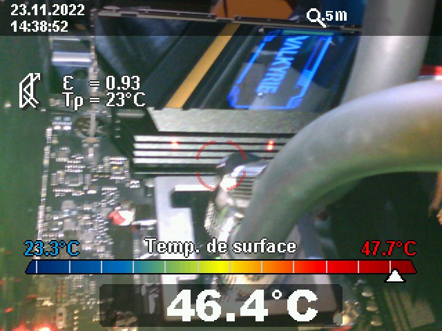 Test BIOSTAR X670E VALKYRIE : Le haut de gamme accessible 16 X670 E Valkyrie Temp Vrm 1
