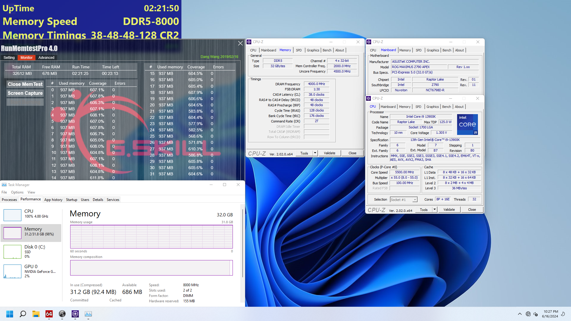 G.SKILL Annonce La Disponibilité Des Kits DDR5 8000 MHz 3 02 Ddr5 8000 C38 16gbx2 For 13th Gen Intel