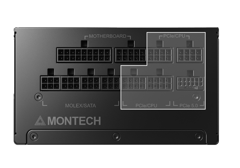 MONTECH lance les TITAN GOLD Power (ATX 3.0 et PCIe 5.0) 3 Montech Titan Gold 2