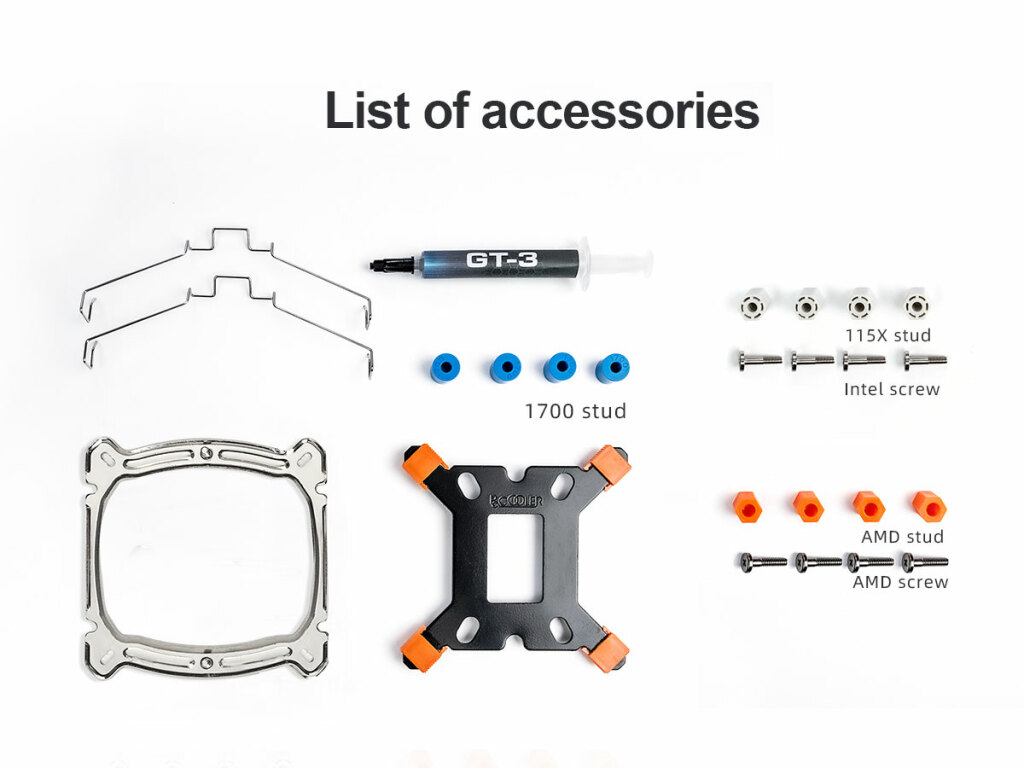 Test PCCOOLER K4 BK : le ventirad venu de l'Empire du Milieu 4 Pc Cooler K4 Accessoires2