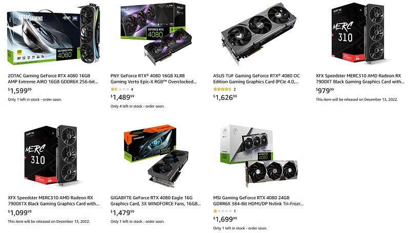 MAJ : XFX présente ses RX 7900 Speedster série Merc 310 et les prix en $ sont connus 5 Prix Xfx Rx 7900