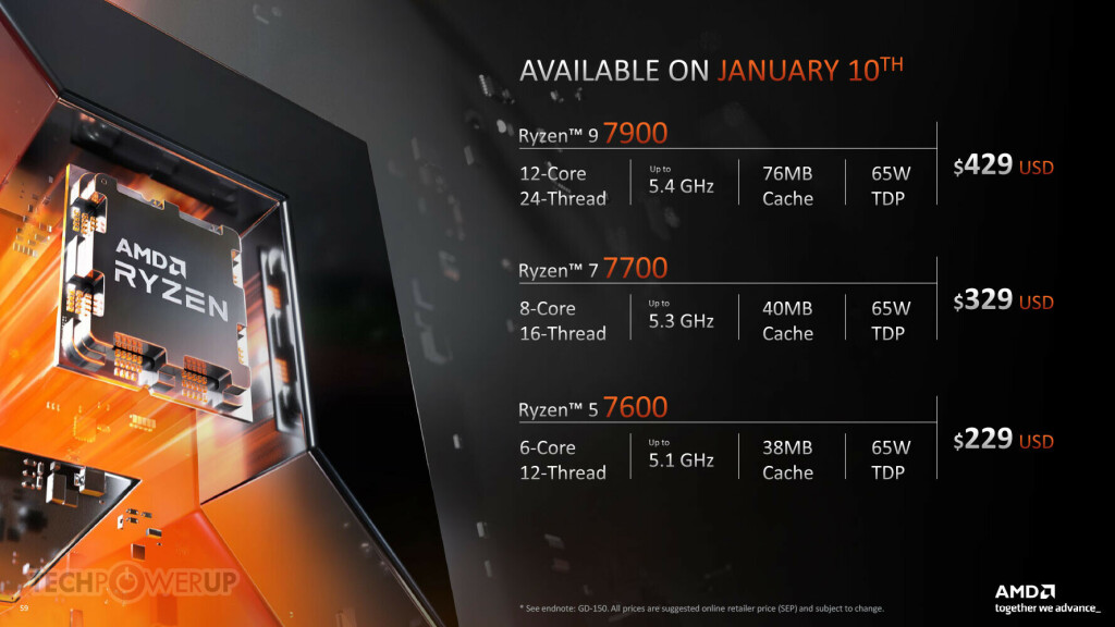 La série AMD Ryzen 7000X3D arrive en février 2 Amd Ryzen 7000 01