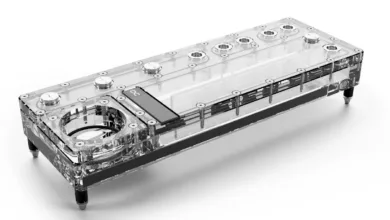 Alphacool dévoile la série de plaques Distro Plate Core 26 Alphacool Core Distro Plate 360 Links VPP D5 1022785 01 jpg webp