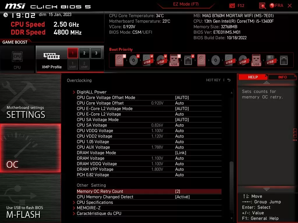 B760m Mortar Bios4
