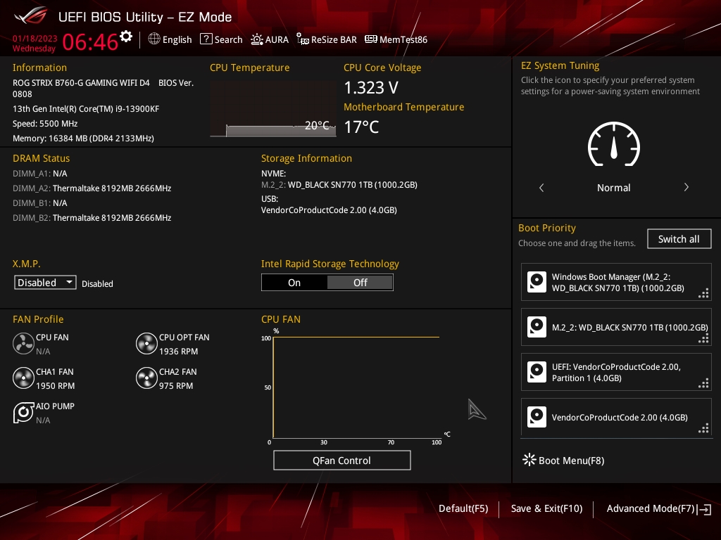 Test ASUS ROG Strix B760-G Gaming WiFi D4 2 Bios Strix B760 G 1