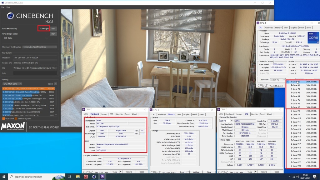 Test NZXT N7 Z790 : bon rapport qualité / prix ? 4 Oc Cpunzxt N 7 Z 790