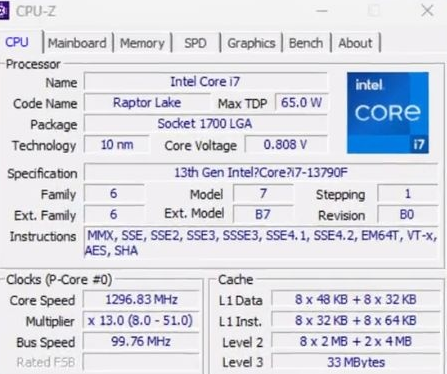 Les Intel Core i5-13490F et i7-13790F sont disponibles en Chine 4 Intel 13790f Specs