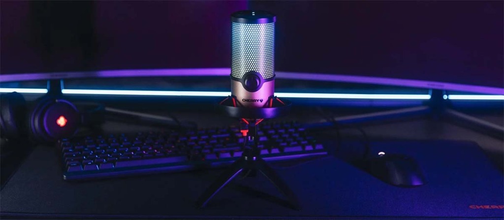 CHERRY lance trois microphones USB avec la série UM 5 Microphone CHERRY UM 9.0 PRO RGB