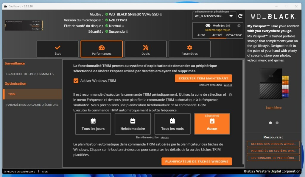 Western Digital Dashboard 3