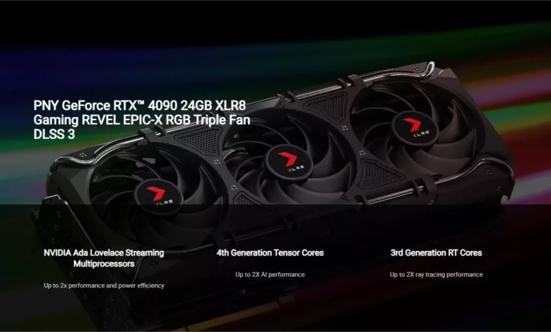 PNY GeForce RTX™ 4090 24GB XLR8 Gaming REVEL EPIC X RGB Triple Fan DLSS 3 et 16 pages de plus Personnel – Microsoft Edge jpg webp