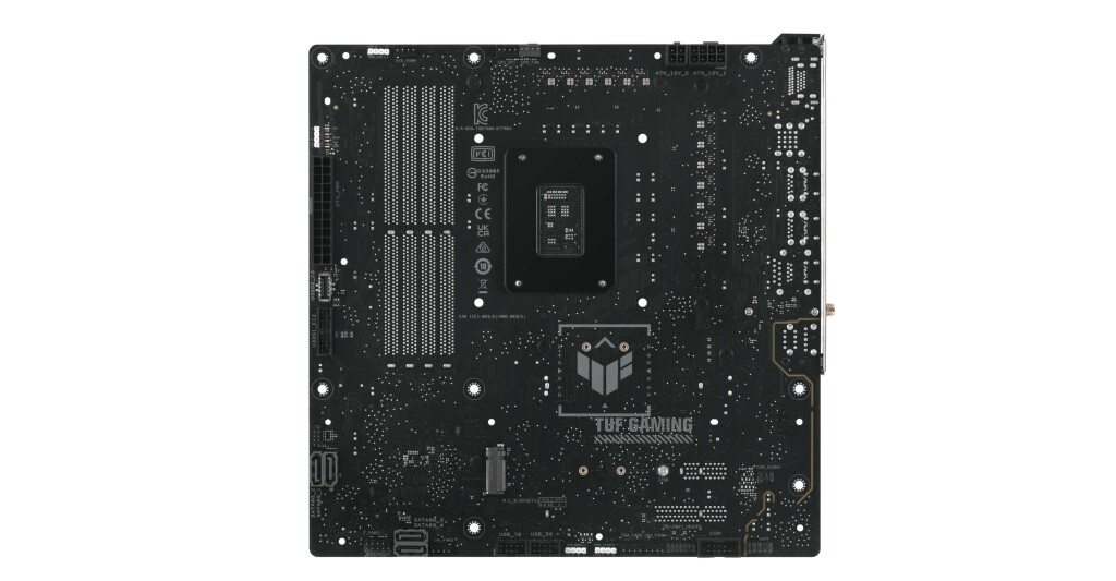 ASUS TUF Gaming B760MBTF Wifi D4 Une Carte Mère Avec Connecteurs Au Verso • Pause Hardware