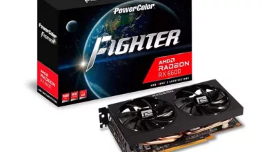 252 € pour la PowerColor Radeon RX 6600 Fighter 15 carte graphique powercolor radeon rx 6600 fighter box jpg webp