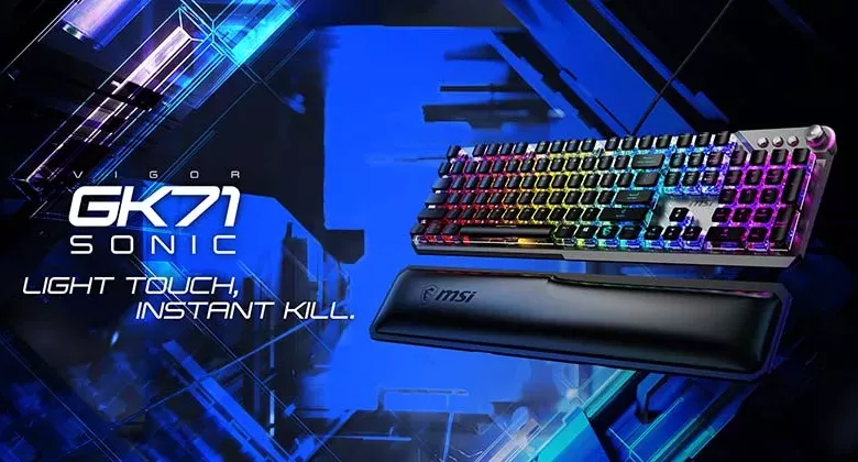 Le clavier MSI VIGOR GK71 Sonic passe aux switchs Sonic Blue 1 clavier msi vigor gk71 sonic blue jpg webp