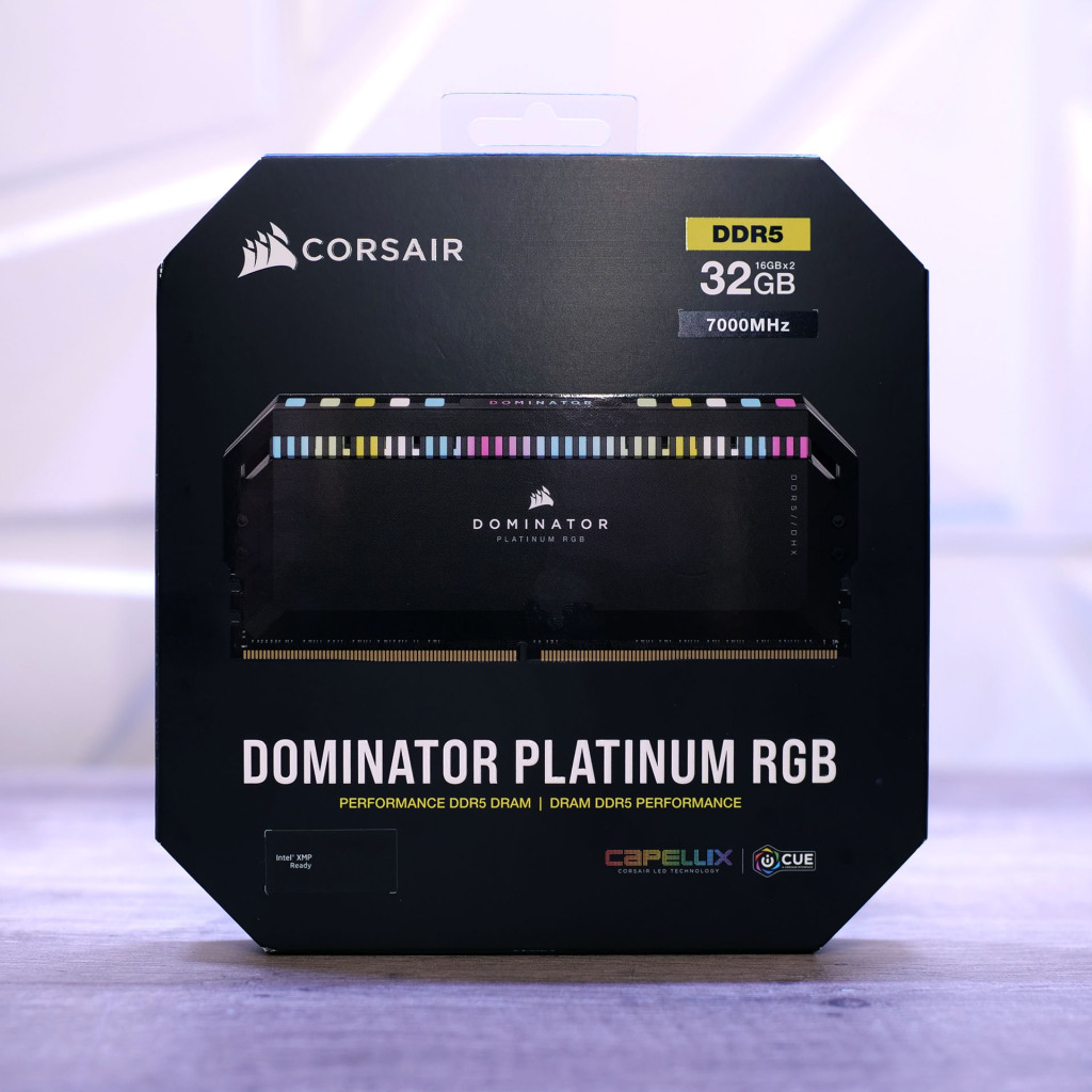 corsair dominator platinum rgb emballage face
