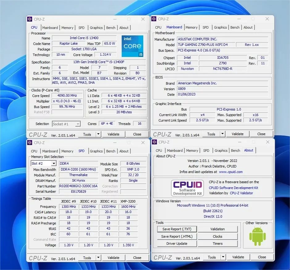 i5 13400 f cpu z