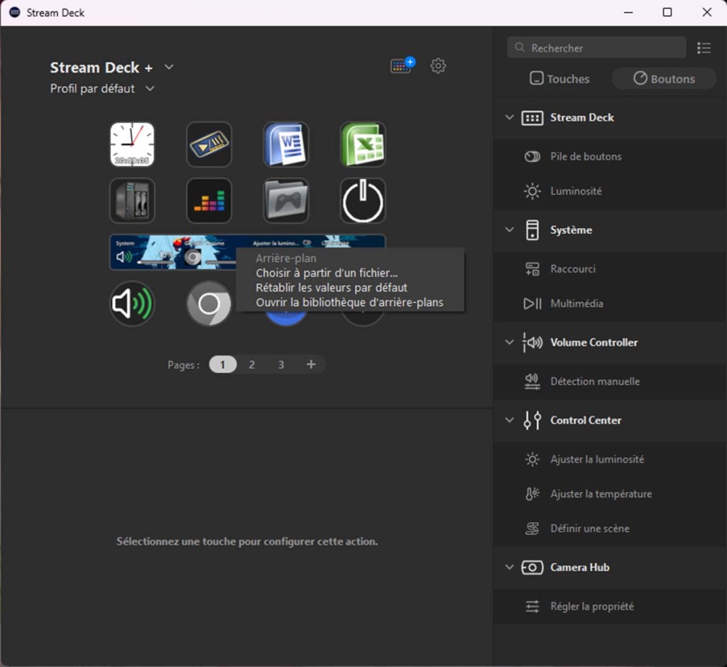 Fond d'écran bande tactile