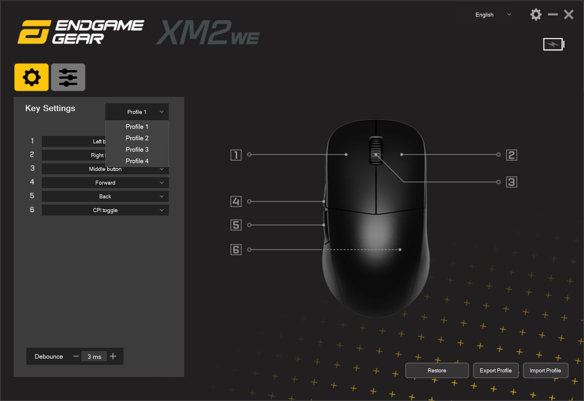 ENDGAME GEAR XM2we profiles